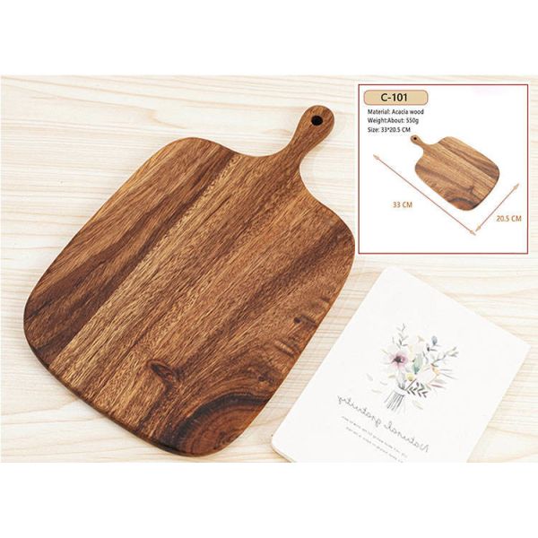 Buy Smart Handled Acacia Wood Chopping Board 1cm Thickness at wholesale prices