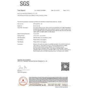 Wuxi Xuyang Electronics Co., Ltd. Certifications