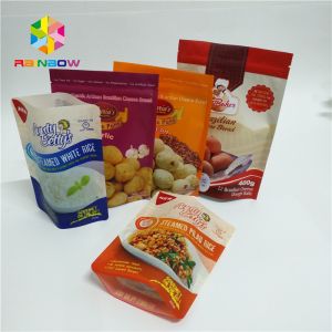 Colorful Stand Up Pouch Bags Matt Surface With Top k Tear Notches