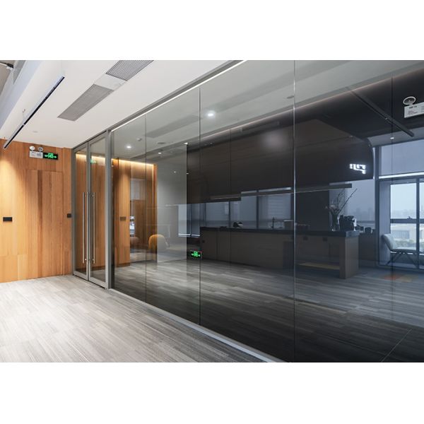 Commercial Office Glass Partitions Modern Transparent Partition With Single