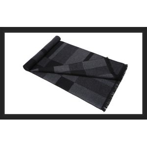 silk and viscose blended Thick Check Reversible Mens Scarf For Winter