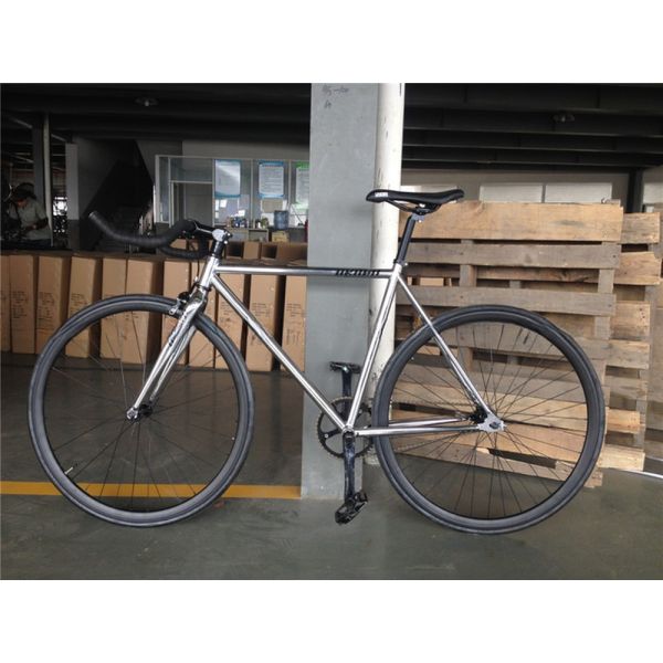 700C Single Speed Flip Flop Fixie Bike with Hard Frame 11kg OEM Customize Chrome