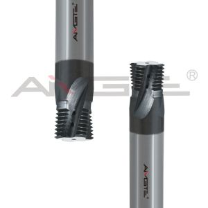 1/2" Carbide Thread Milling Cutter Customized Coolant Through End Mill Rc 3/8