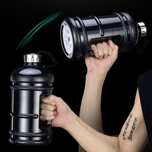 Wholesale Custom 78oz 2.2L Transparent Plastic Gym Gallon Water Bottle With PETG