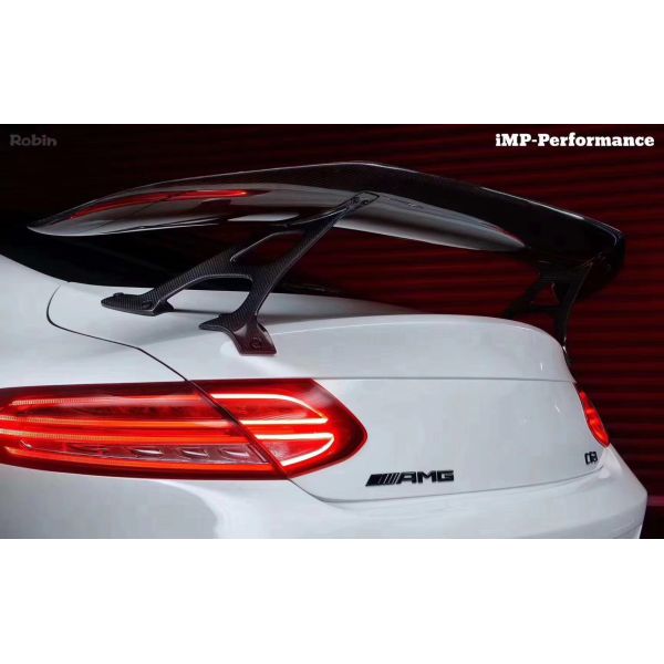 Auto Parts for Mercedes C63 Coupe Carbon Fiber Spoiler W205 C63 C63S Upgraded IMP-style GT Tail Spoiler