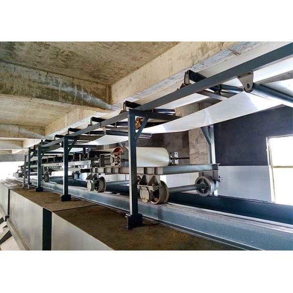 Silicone Conveyor Belt , PVC Automatic Conveyor Belt Carbon Steel Hopper