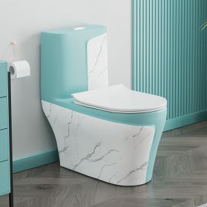 One Piece Seamless Sanitary Ware Toilet Flushing Flowrate 3L 6L