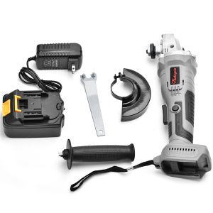 21V 4 Inch Cordless Brushless Angle Grinder Electric Powered Tools 4.0Ah Battery