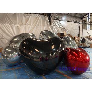 Inflatable Reflective Shiny Heart-Shaped Mirror Balloon Activity Atmosphere