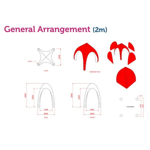 Duarable PVC Inflatable Tent With 4 Legs , Customzied X - Pod Inflatable Spider Tent
