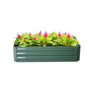 blunt edges 4ft Galvanized Steel Raised Garden Bed