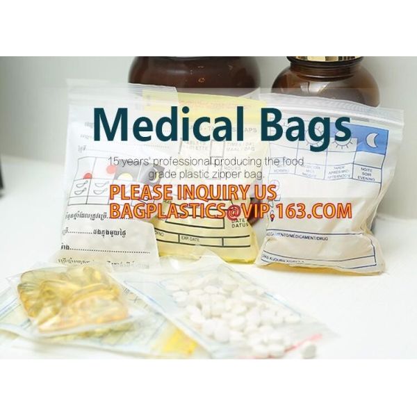 Buy meidical bags, zipper medicine bags, zipper biohazard bag, hospital zipper bags, zip lock bags, zipper seal bags, grip at wholesale prices