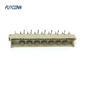 Power DIN41612 Connector China PCB R/A 7+8 15Pin 5.08mm Male Connector
