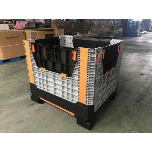 1 ton plastic collapsible container industry plastic pallet box