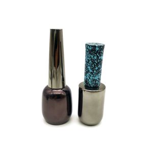 ISO Electroplating Fingernail Polish Containers Cylinder 10ml 12ml