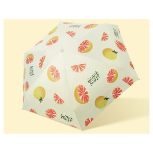 Anti UV Folding 190T Pongee Mini Capsule Umbrellas With Case