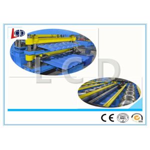 Double Layer Cold Roll Forming Machine , Automatic Roll Forming Machine Roof Use