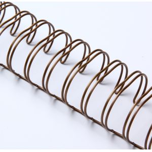 Bronze 1.25 Inch Book Binding Materials , Dia31.8mm Wire O Bound