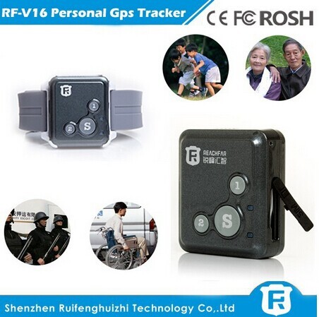 Low cost mini chip child gps tracker bracelet for persons and pets reachfar rf