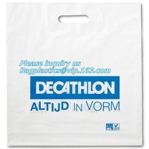 CUSTOMIZED COMPOSTABLE VEST CARRIER BAG, Foldable compostable plastic vest