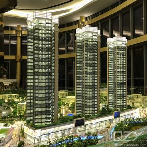 Kingkey Group 1/100 Shanhai City Residences Miniature Building Models