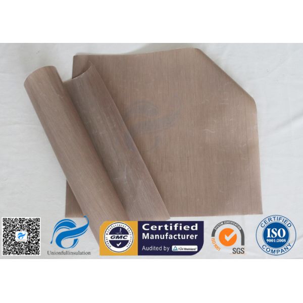 Silicone Non Stick Baking Mat PTFE BBQ Grill Mat 260℃ FDA Food Grade Brown