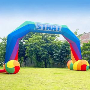 Customized Cheap Five Sides Inflatable Arch Cheap Rainbow Inflatable Arch Events