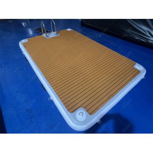 Stainless Steel Stairs 3x2x0.2m Inflatable Jet Ski Dock Pontoon For Boat Parking
