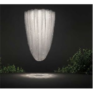 LED Bulb Custom Creative Crystal Lobby Chandelier With Switch Control