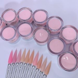 Quality Wholesale 1KG Cover PINK Bulk Nail Acrylic Powder 3 in 1 Personal Nail Dipping Acrylic Powder for sale