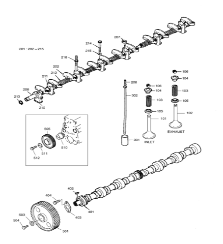 65.04102-0005 65.041020005 Spring Valve Excavator Engine Parts Fit DOOSAN DL200A DX140W