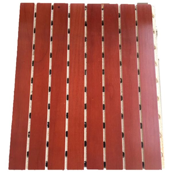 Buy Noise Reduction Wooden Grooved Acoustic Panel KTV Wood Acoustic Panels at wholesale prices