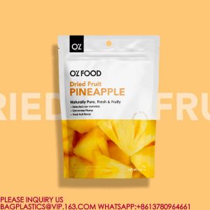 Ecofriendly Zipper Lock Stand Up Bag Sealed EasyTear Food Bag Reusable Candy