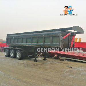 China Hydraulic 3 Axles Coal Side Tipper Semi Tanker Trailer on sale