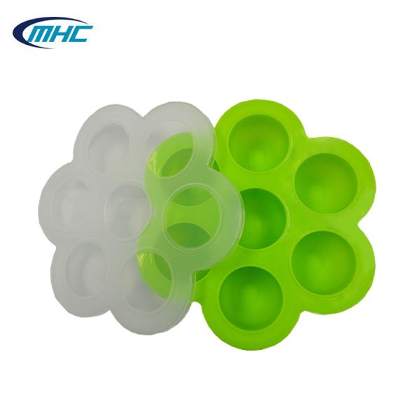 Waterproof Silicone Ice Mold 7 Cavity BPA Free Ice Cream Moulds Ball Shaped