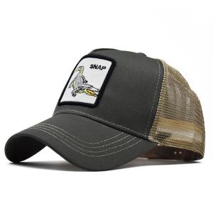 6 Panel Foam Mesh Trucker Caps Curved Brim ISO9001 Certificate