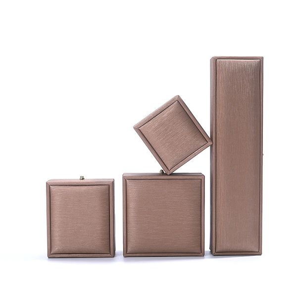 Buy Custom Logo PU Leather Jewelry Box for Wedding Ring Necklace Bracelet from Hanhong at wholesale prices