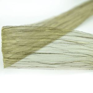 38mm wide Korean pleated organza handmade DIY ribbon butterfly bow hair clip