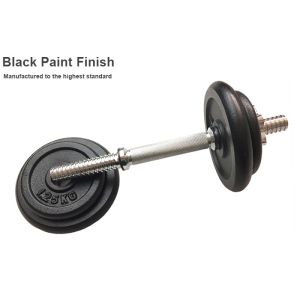 Adjustable Black Cast Iron Dumbbell Set