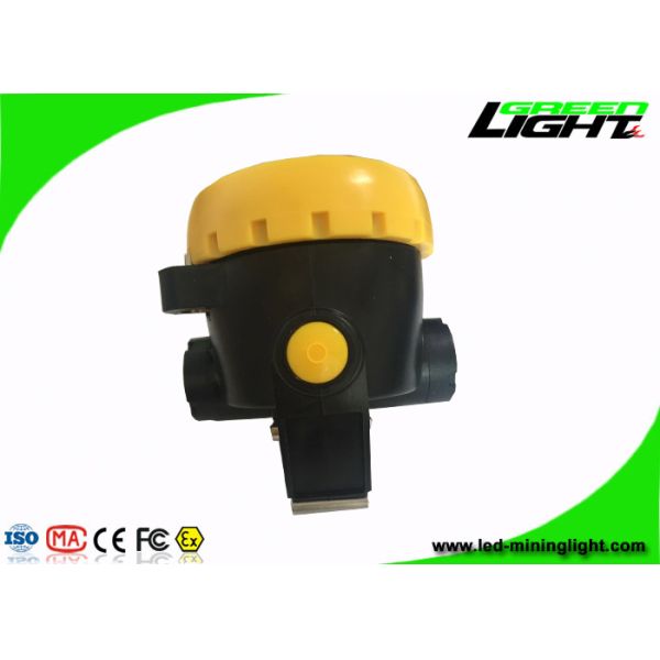 Yellow / Black Miners Helmet Light2.2Ah 3.7V 191g Weight For Underground Emergency