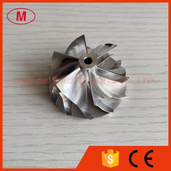 TD03 39.10/46.00mm 6+6 blades high performance turbocharger milling/aluminum 2618/billet compressor wheel