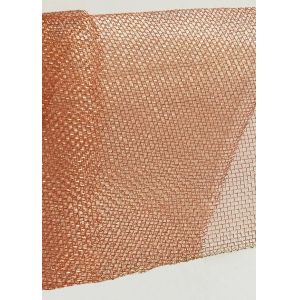 Corrosion Resistant Flat Wire Copper Wire Mesh / Rf Shielding Mesh 1m Roll