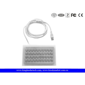 Stainless Steel Mini Industrial Metal Keyboard With Optional Connectors