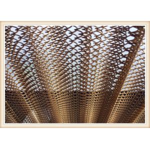 1.2mm Aluminum Alloy Metal Chain Drapery For Separation