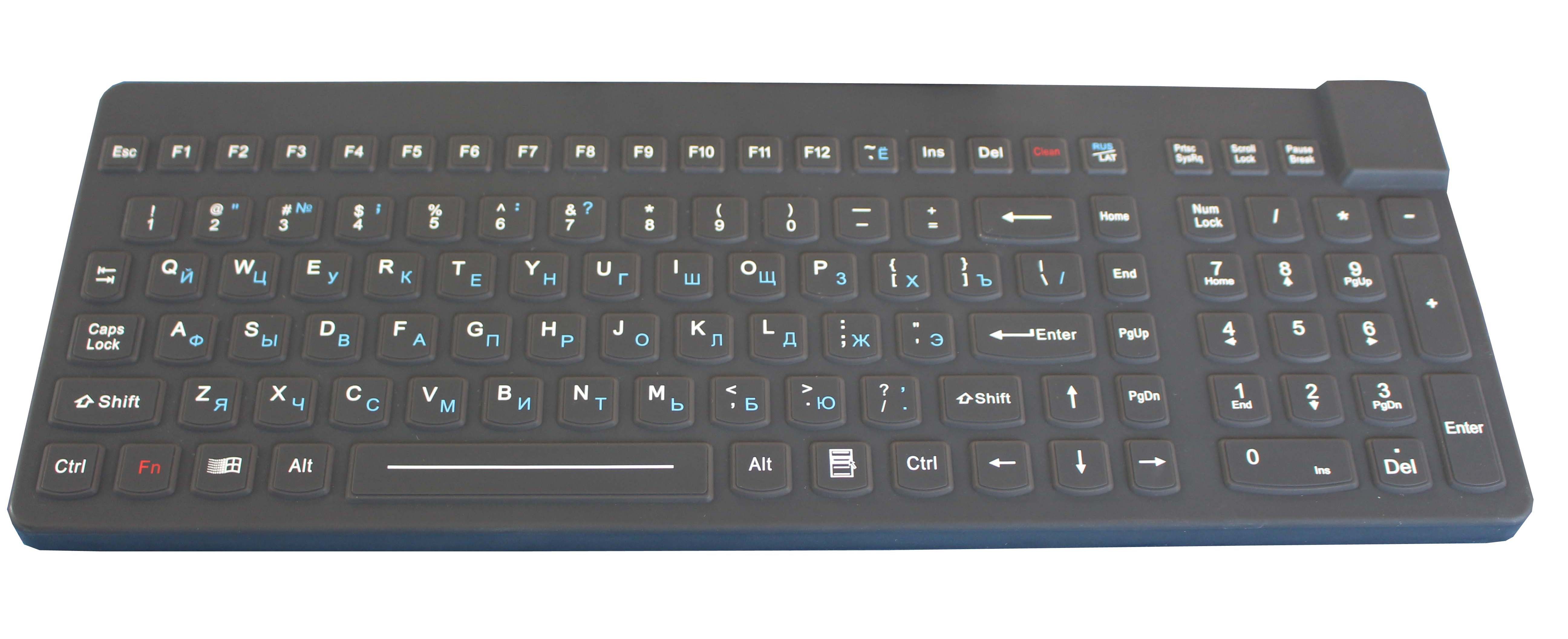 IP68 waterproof industrial medical grade keyboard with desktop version