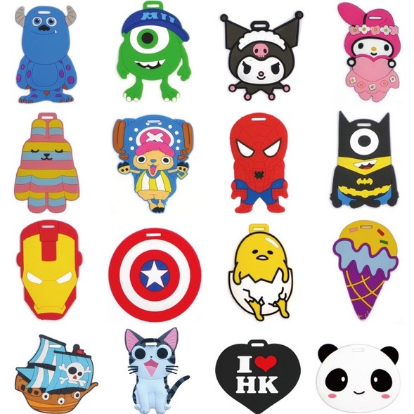 Pvc travel luggage tag high quality and low price custom design logo