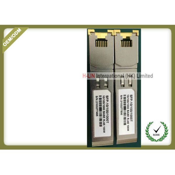 Buy Wholesale compatible 1000BASE-T SFP copper 100m Transceiver Module at wholesale prices