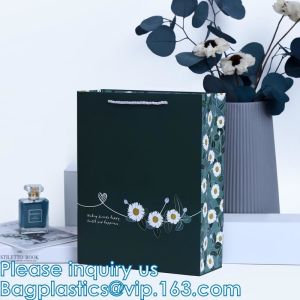 Kraft Paper Bags Square Bags, Thick Paper Bag With Window For Wedding, Party,