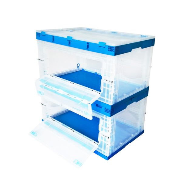 Buy Durable Virgin PP Collapsible Containers Opening Door Both Sides at wholesale prices