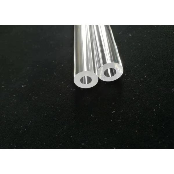 Buy Transparent / Clear Fused Quartz Tube With 3mm Heavy Wall Thickness at wholesale prices